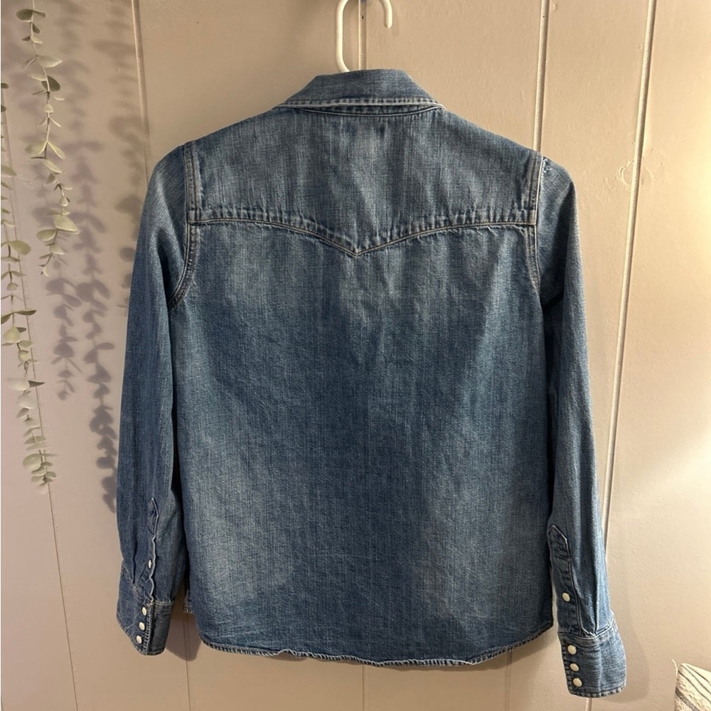 J Crew Chambray Shirt - Picture 2 of 5